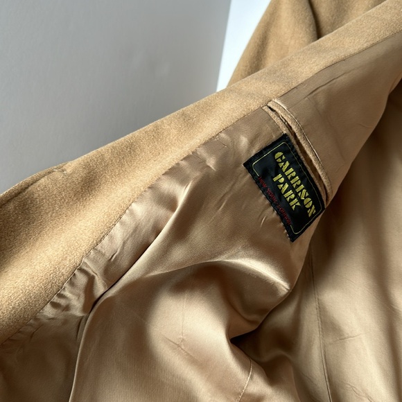 Men’s 100% Camel Hair Vintage Sport Coat Blazer Jacket 42” Chest Made in USA - Picture 7 of 12